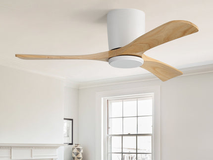 42" Flush Mount Ceiling Fan With 3 Blades, DC Reversible Motor