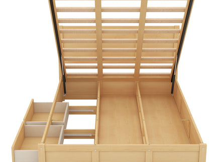 Platform Bed With Underneath Storage And 2 Drawers