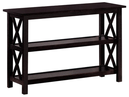 Sofa Table With Shelf - Brown
