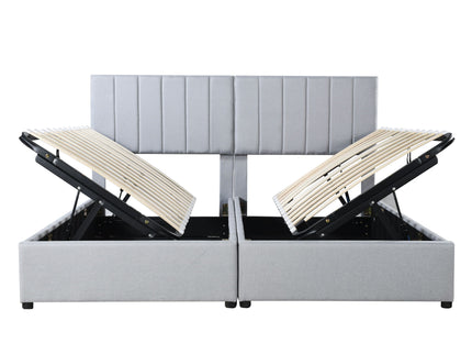 Upholstered Platform Bed With A Hydraulic Storage System