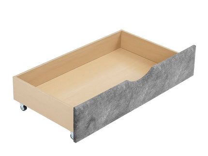 Upholstered Tufted Daybed With Drawers, Waved Arms