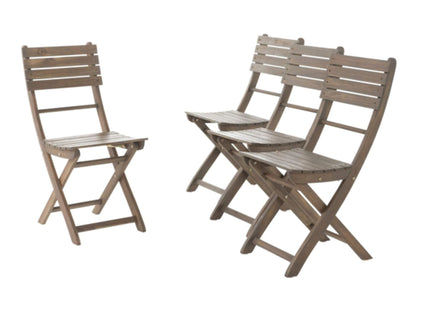 Positano - 4 Piece Foldable Chair - Gray