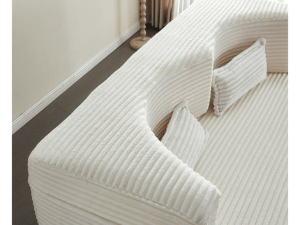 Floor Convertible Sleeper Sofa Bed With 2 Pillows