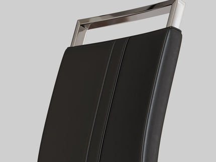 Modern Dining Chairs With Padded Seat, High Back