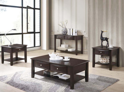 Table Set With Drawers And Open Shelf Storage