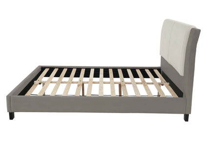 Bed Set With 2 Tone Upholstered Headboard
