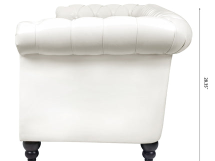 Rolled Arm Chesterfield 3 Seater Sofa