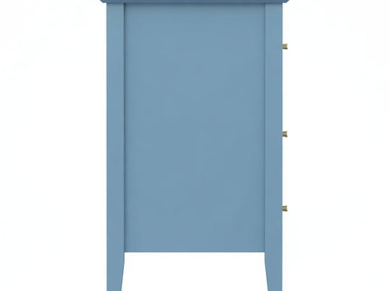 Fluted 3 Drawer Nightstand With Soft Close Slides