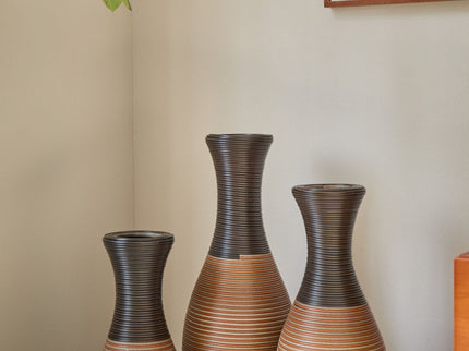 Designer Floor Vases, Large Vases For Home Decor Flooring (Set of 3)