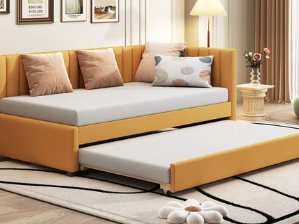 Upholstered Daybed, Sofa Bed Frame, No Box Spring Needed