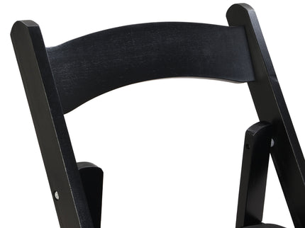 Solid Wood Upholstered Folding Chair Set, Dining Room (Set of 4)