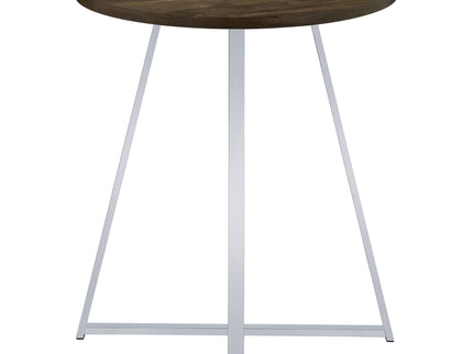 Burkhart - Round Height Bistro Bar Table - Brown Oak
