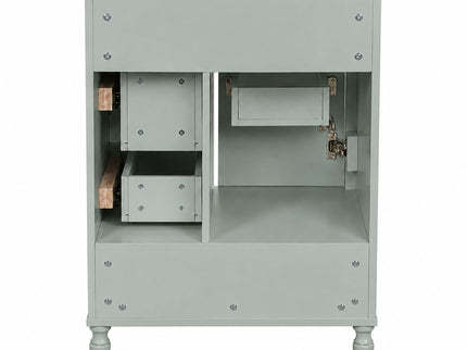 Modern Bathroom Vanity With Sink, Soft Close Doors, 3 Drawers