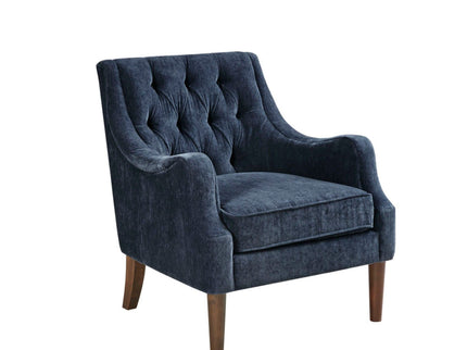 Button Tufted Accent Chair Vintage Style