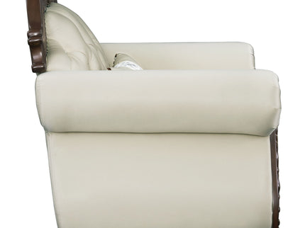 Pierce - Chair With Pillow - Beige / Cherry