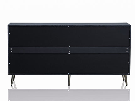 Modern Lacquered 4 Door Wooden Cabinet Sideboard Buffet Server Cabinet Storage Cabinet, For Living Room, Entryway, Hallway, Office, Kitchen And Dining Room