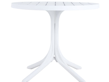 Modern Round Table, Waterproof, UV Resistant And Durable - White