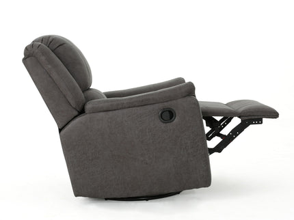 Contemporary Glider Recliner With Swivel Function