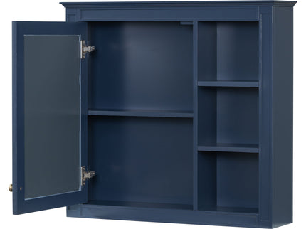 Wall Mounted Medicine Cabinet With Mirror And 3 Open Shelves
