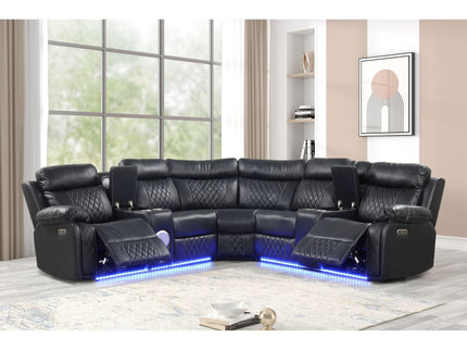 Lacrosse - Power Reclining Sectional Sofa