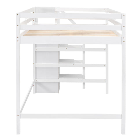 Loft Bed With Built In Storage Wardrobe And Staircase