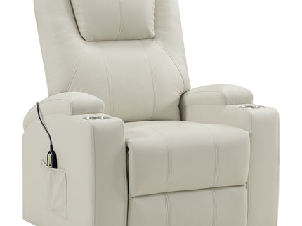 Macklin - Power Lift Massage Recliner With Heat And Dual Cupholders