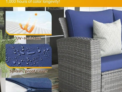 Modern Patio Set With Table And Cushions
