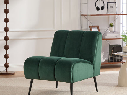 Upholstered Armless Chair For Living Room
