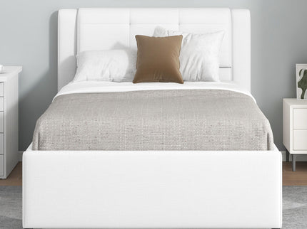 Upholstered Platform Bed With Multifunctional Trundle