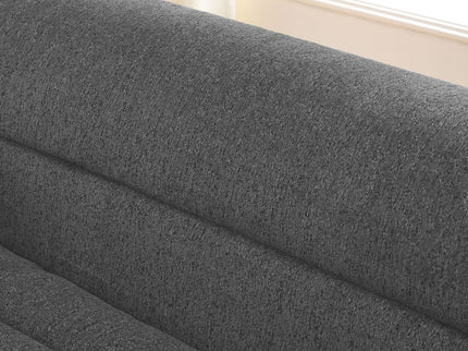 U-Shaped Modular Sectional Sofa With Chaise And Movable Ottoman With Wave-Shaped Armrest
