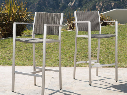 Outdoor Rust Proof Aluminum Barstools (Set of 2)
