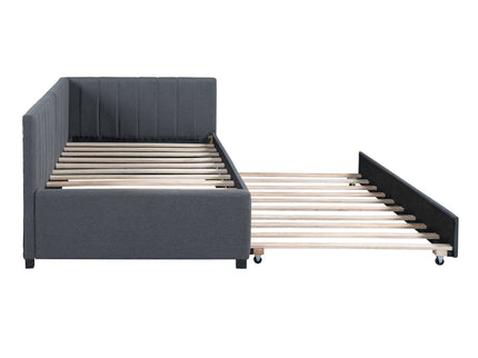 Upholstered Daybed, Sofa Bed Frame, No Box Spring Needed