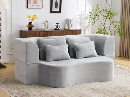 Modern Floor Sofa With 4 Pillows