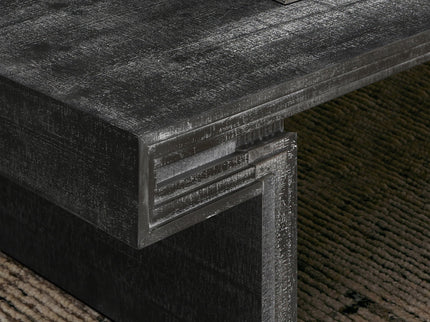 American Vintage Industrial Coffee Table, Double Tier Design