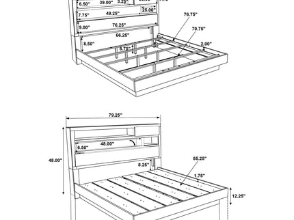 Edmondson - Bookcase Headboard Bed