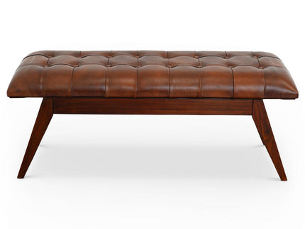 Maja - Bench - Cognac / Dark Brown