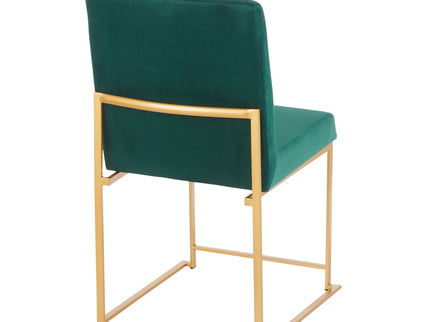 Fuji - Contemporary Stylish Frame, High Back Dining Chair (Set of 2)