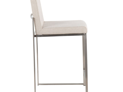 Fuji - Contemporary High Back Counter Stool, Functional Design