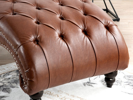 Tufted Armless Chaise Lounge