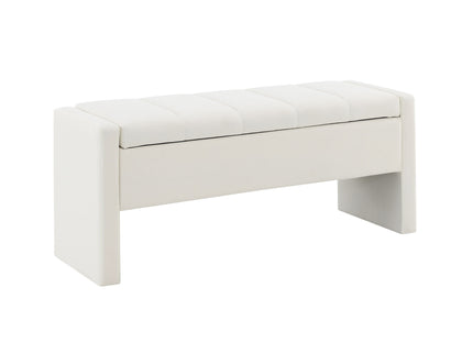 Modern Upholstered Large Bed End Bench With Storage