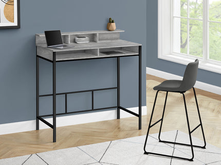 Computer Desk For Home Office, Standing, Storage Shelves, Laptop, Contemporary & Modern