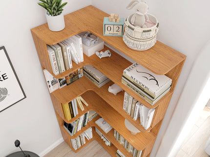 L-Shaped Corner Bookshelf