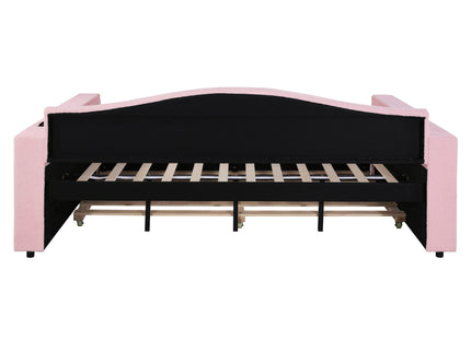 Upholstered Daybed With Storage Armrests, Trundle And Latest Integrated tooth Audio System
