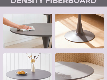Mid-Century Tulip Table With Round Top, Pedestal Base