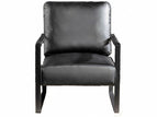 Black / Faux Leather