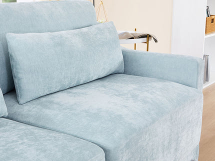 Elegant Sofa With Ergonomic Design And Lumbar Pillows