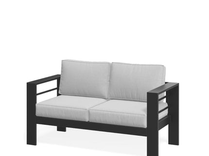 All-Weather Patio Loveseat With Thick Cushions