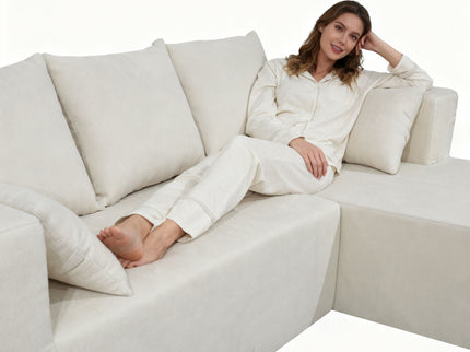 Modular Corner Sofa With Soft Fabric