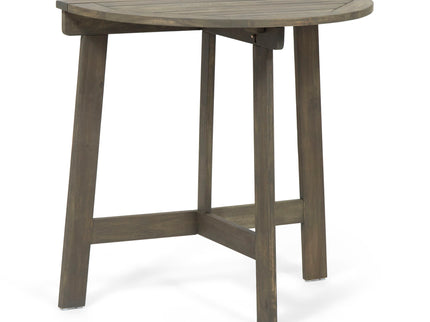 Outdoor Half Round Folding Acacia Wood Bistro Table