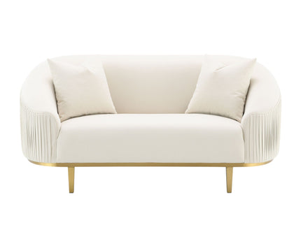 Martina - Loveseat With 2 Pillows - Ivory